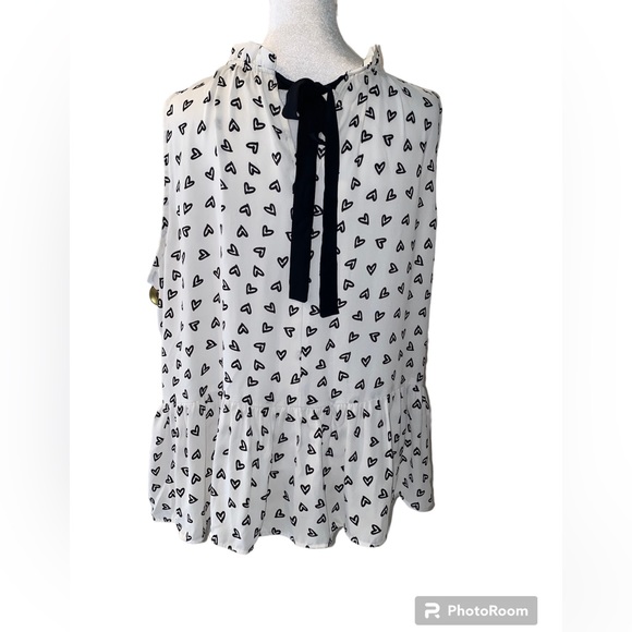 LOFT Hearts Top Sleeveless Size XL - Picture 3 of 7